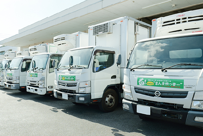 物流事業の強み1 トラック配送