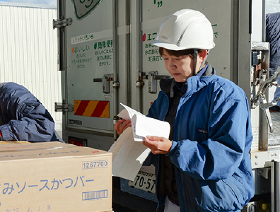 仕事の流れ2 検品作業